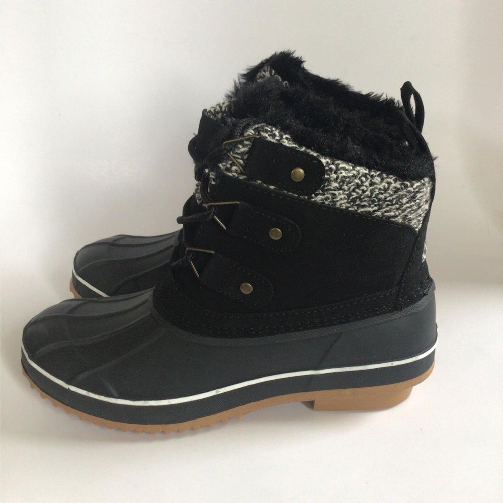 NEW KHOMBU Women's Keri Faux Fur-Lined Duck Boots (Size 7) - Picture 7 of 11